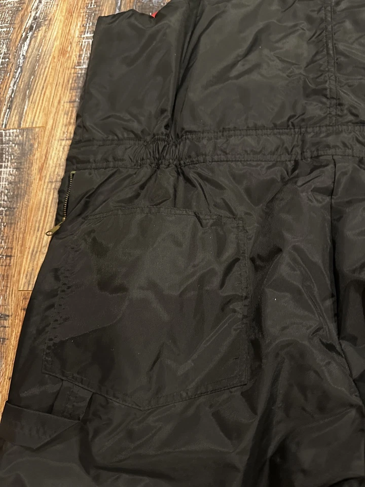 Walks Zero Zone XXL Insulated Bib Ski overalls Black Mens Pockets Zippers - Image 3 of 4