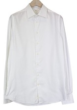 SUITSUPPLY Traveller Men Formal Shirt 40L / 15 3/4L White Slim Button Up