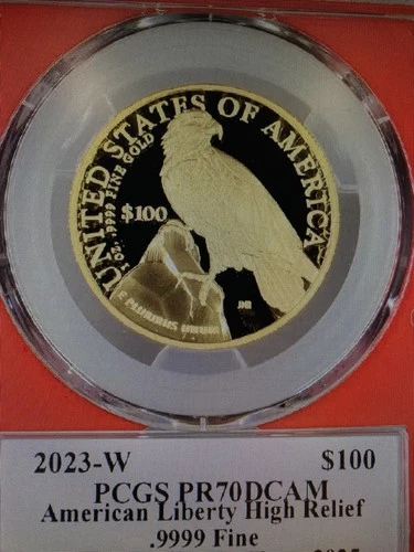 **Rare Gold Coin***Pre Sale** 2023 - W  American Liberty $100***Red Core Hit***