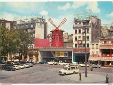 Postkarte - Autos - Personenwagen - Paris - Le Moulin Rouge - C