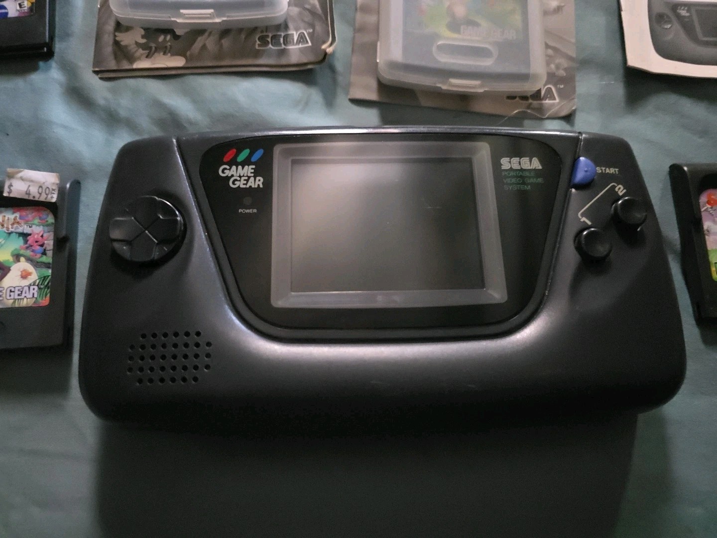 Sega Game Gear & Games For Parts Or Repair