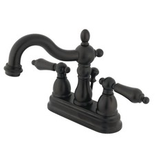Kingston Brass KB160.AL Heritage 1.2 GPM Centerset Bathroom - Bronze