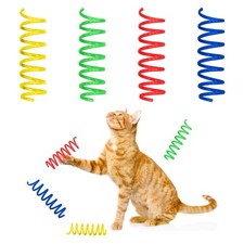 SPOT Colorful Springs Cat Toys 3" Bouncy Coils for Indoor Cats Kittens to...
