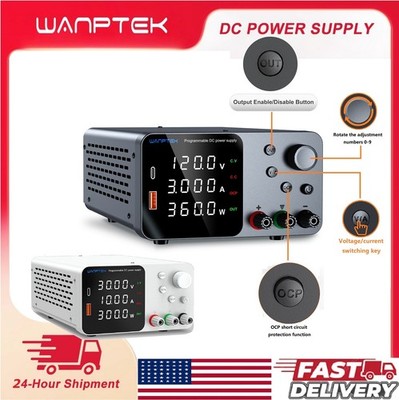 DC Adjustable 0-30V 0-5A 10A Lab Power Supply Precision Variable Bench Switching