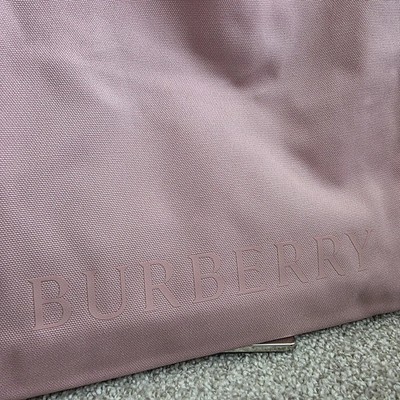 New BURBERRY Pink Canvas Fabric Tote BAG Double Handle GWP