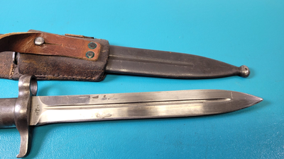 Antique Swedish Model 1896 Rifle Bayonet EJAB + Scabbard & Frog