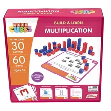 Junior Learning: Mathcubes - Multiplication 30 Activity Set, Toddlers & Kids