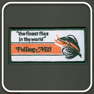 FULLING MILL DIE FEINSTEN FLIEGEN DER WELT FLIEGENFISCHEN ABZEICHEN AUFNÄHEN PATCH