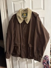 Cabelas Jacket Men Extra Large Brown Duck Canvas Barn Sherpa Utility Workwear