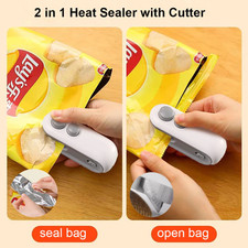 Mini sellador de bolsas térmicas de plástico portátil para envases de alimentos clip de sellado EE. UU.