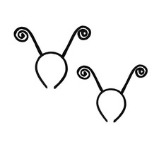 2 diademas de antena de mariposa para mujer, diadema de antena de insectos,