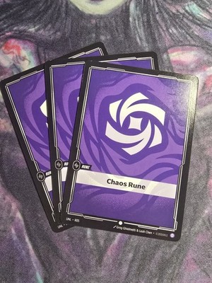 3x Riftbound League of Legends Chaos Rune Mixed Sets Playset x3