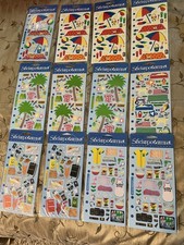 Lot of 12 Sheets Vacation Travel Beach Tropical Stickers Scrapbooking New B