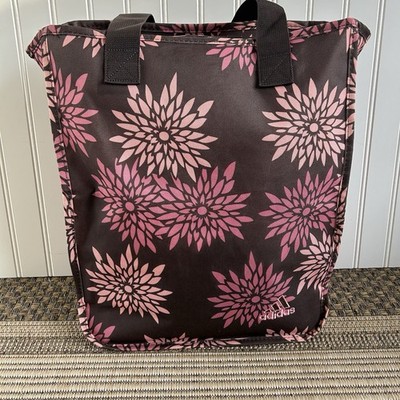 Adidas Everyday Travel/Grocery/Athletic Tote/Bag  - Brown/Pink 100% Polyester