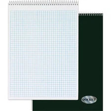 Docket Quadrille Pad, Wire Bound, 8-1/2 x 11-3/4 Inches, Quad Rule (4 x 4), W...