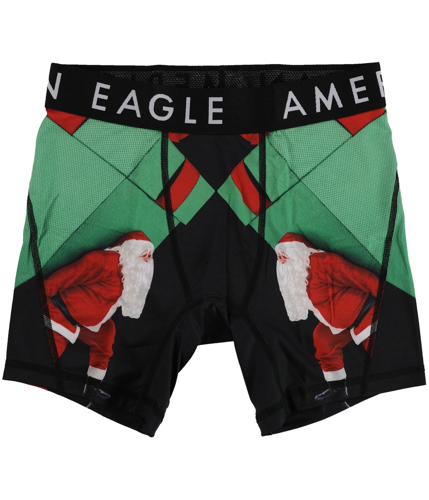 American Eagle Mens Santa Flex 6'' Inseam Underwear Boxer Briefs, 001, XS
