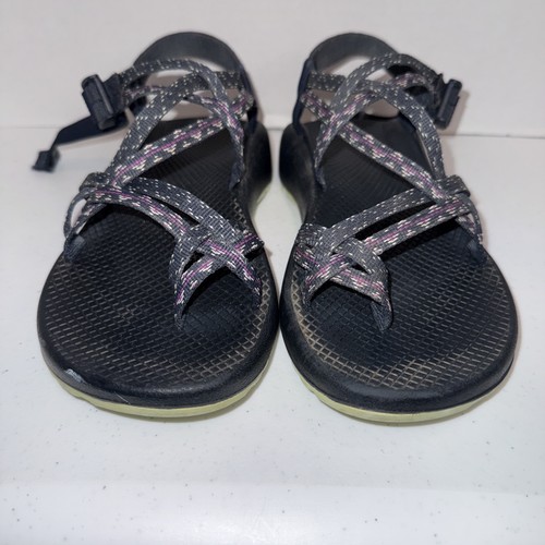 Chaco Women’s Size 9 Sandals Blue Gray Purple Strappy Toe Loop Hiking 🔥👀 - Afbeelding 3 van 12