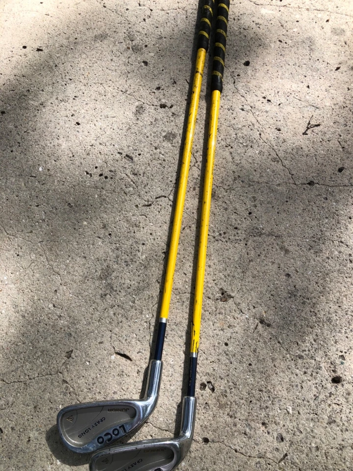 Juego de varillas de grafito Dunlop Loco Junior Crazy Long Iron 5 y 6 hierros para diestros Foto 2 de 4