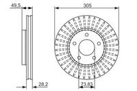 2X Bosch 0 986 479 698 Bremsscheibe FüR Jaguar