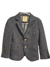 Italian Designer NUPKEET 1946 Boys Blue Stripe Blazer Size 4-6Y