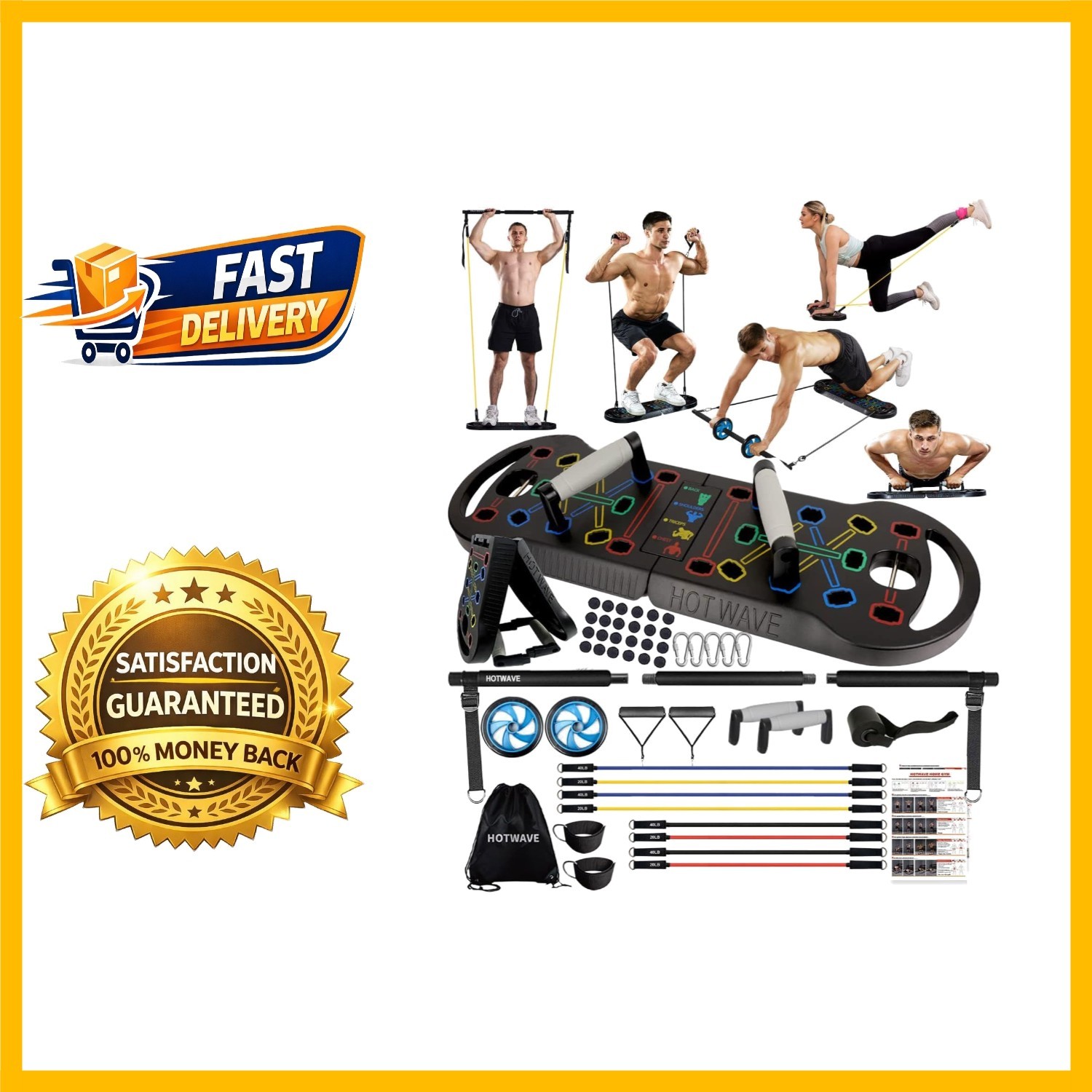 All-in-One Portable Push Up Board and Accessories for Maximum Workout Efficiency