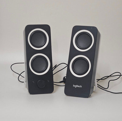 Logitech Z200 Multimedia Stereo Lautsprecher PC Boxen 2.0 3,5mm Kopfhörer Schwar