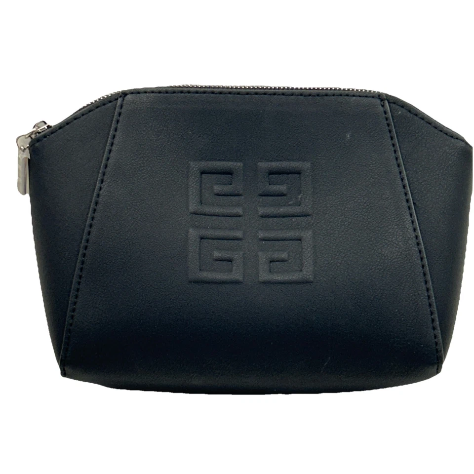 GIVENCHY PARFUMS Icónica Bolsa de Maquillaje Negra Estuche de Viaje 8" X 6" X 3" Foto 2 de 4