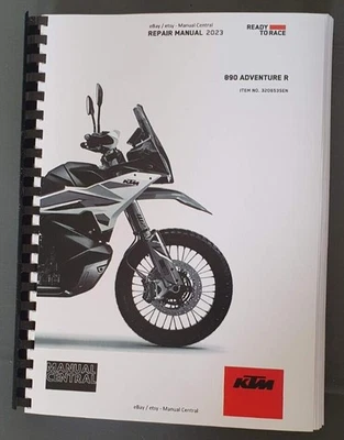 KTM 2023 - 890 ADVENTURE R - WORKSHOP SERVICE MANUAL REPRINTED - Image 1 of 4