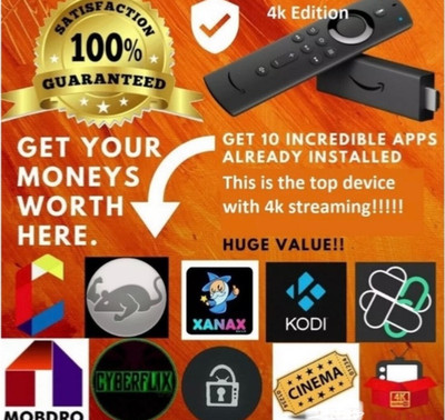 Amazon Fire TV Stick with all movies al shows al live tv 