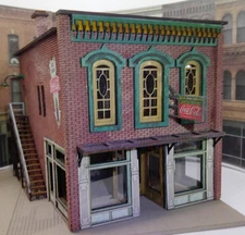 Red Arrow Lines DT-119 HO Scale laser cut H. Kennedy Pharmacy Craftsman Kit.