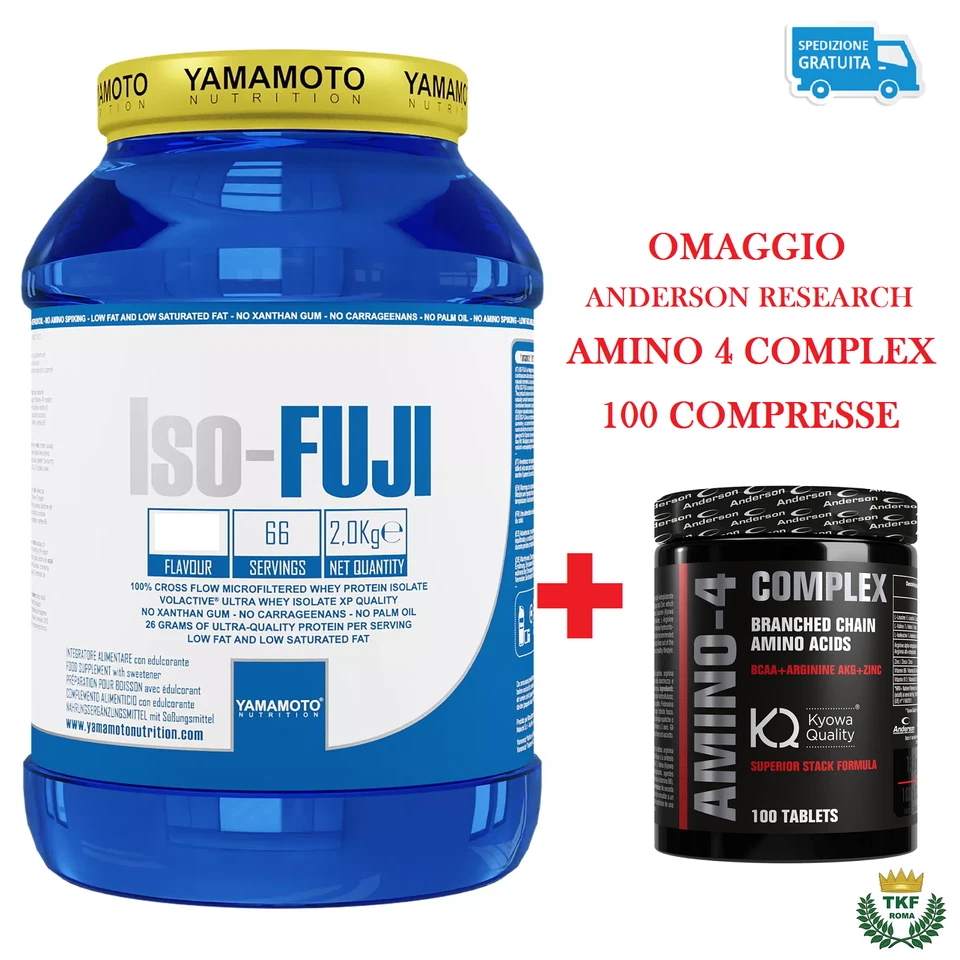 Iso FUJI YAMAMOTO NUTRITION 2 KG PROTEINE ISOLATE del SIERO di LATTE + omaggio
