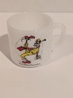 Vintage Federal Milk Glass Disney Baseball Pitcher Goofy Mug RARE