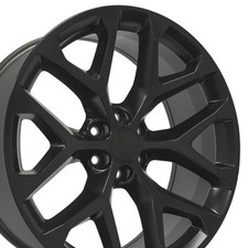 24x10 Satin Black Ck156 Snowflake Rim Fits Silverado Tahoe Suburban 24et 24x10 Satin Black Ck156 Snowflake Rim Fits Silverado Tahoe Suburban 24et