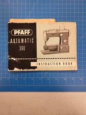 Pfaff 360 Automatic Sewing Machine Instruction Manual Book Guide German Print