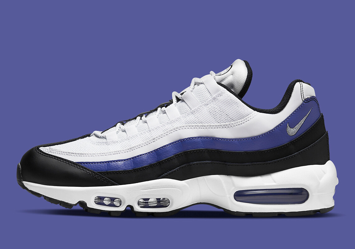 Nike Air Max 95 SE Персидский Фиолетовый, бело-черный DO5960-100 sz 9 Мужские