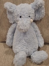 Little Jellycat London Blue Elephant Elly Rattle Plush Toy 11''