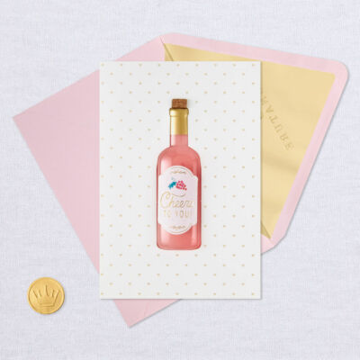 Hallmark Signature Birthday Card - Cheers To You Beer Design With Envelope 5" X 7.2"
