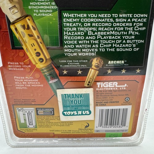 Small Soldiers Chip Hazard Pen 1998 Tiger Electronics Neu Versiegelt - Bild 7 von 8