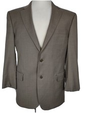 jos a bank Mens Sz 41R Brown Wool Silk Blend Sport Coat B18