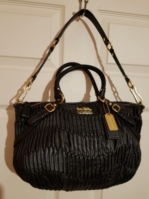 coach madison gathered leather sophia satchel