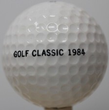 Vintage PING 3 Solid White Golf Ball "GOLF CLASSIC 1984"