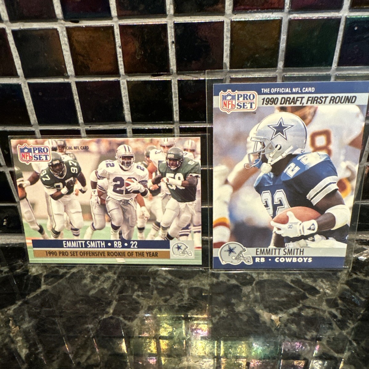 1990 Pro Set Offensive Rookie of The Year Emmitt smith - Cowboys