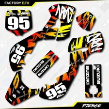 Fire Red Orange Fierce Graphics Kit fits Suzuki DRZ110 DRZ 110 All years Decal 