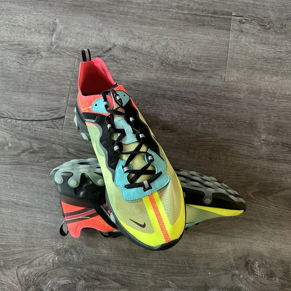 Nike React Element 87 Hyper Fusion Multicolor Mens Shoes AQ1090-700 Size 13 - Image 3 of 4