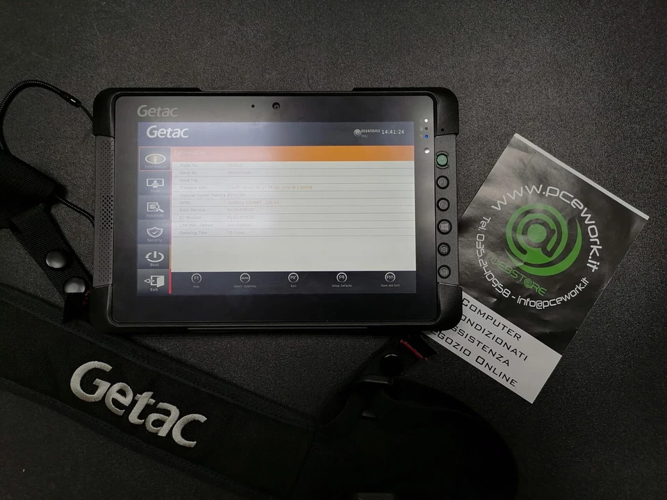 TABLET RUGGED GETAC T800 G2 INTEL x7-Z7850 8GB RAM 128GB eMMC 8.1" WIN 10 GAR 1Y - Immagine 4 di 4