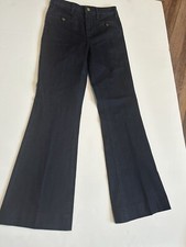 Pilcro and The Letterpress Superscript Jeans 25 Blue Flare Leg High Rise Boho