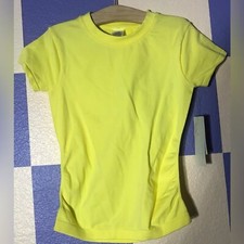 NWT Zella Super Stretchy Athletic Tee in Yellow - Size S 7-8