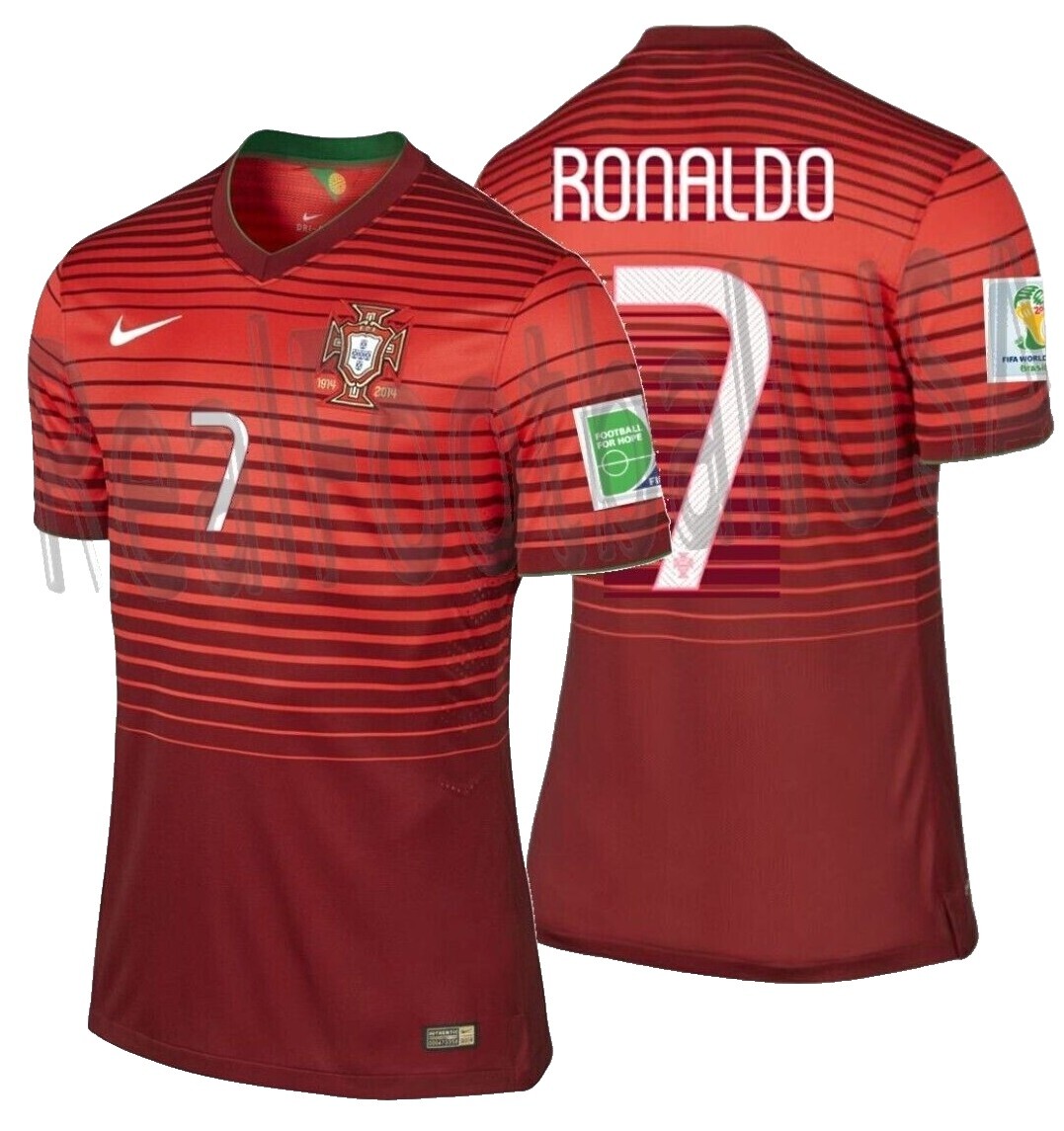 【美品！】2014ブラジルW杯 ポルトガル代表 ♯7 C・ロナウド【Mサイズ】 Ronaldo Portugal Jersey 2014 | eBay