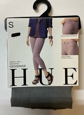 NIP Women  s HUE Chino Chic Skimmer Leggings Castlerock Gray Small 4-6