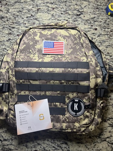 Mochila Mochila Militar 35 L con Puerto de Carga USB. Carta especial K